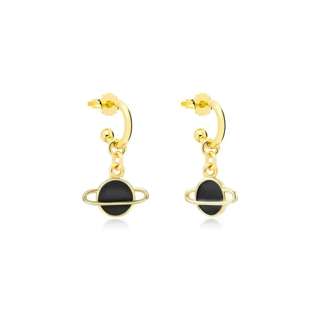 Smiling Face Hoop Earrings