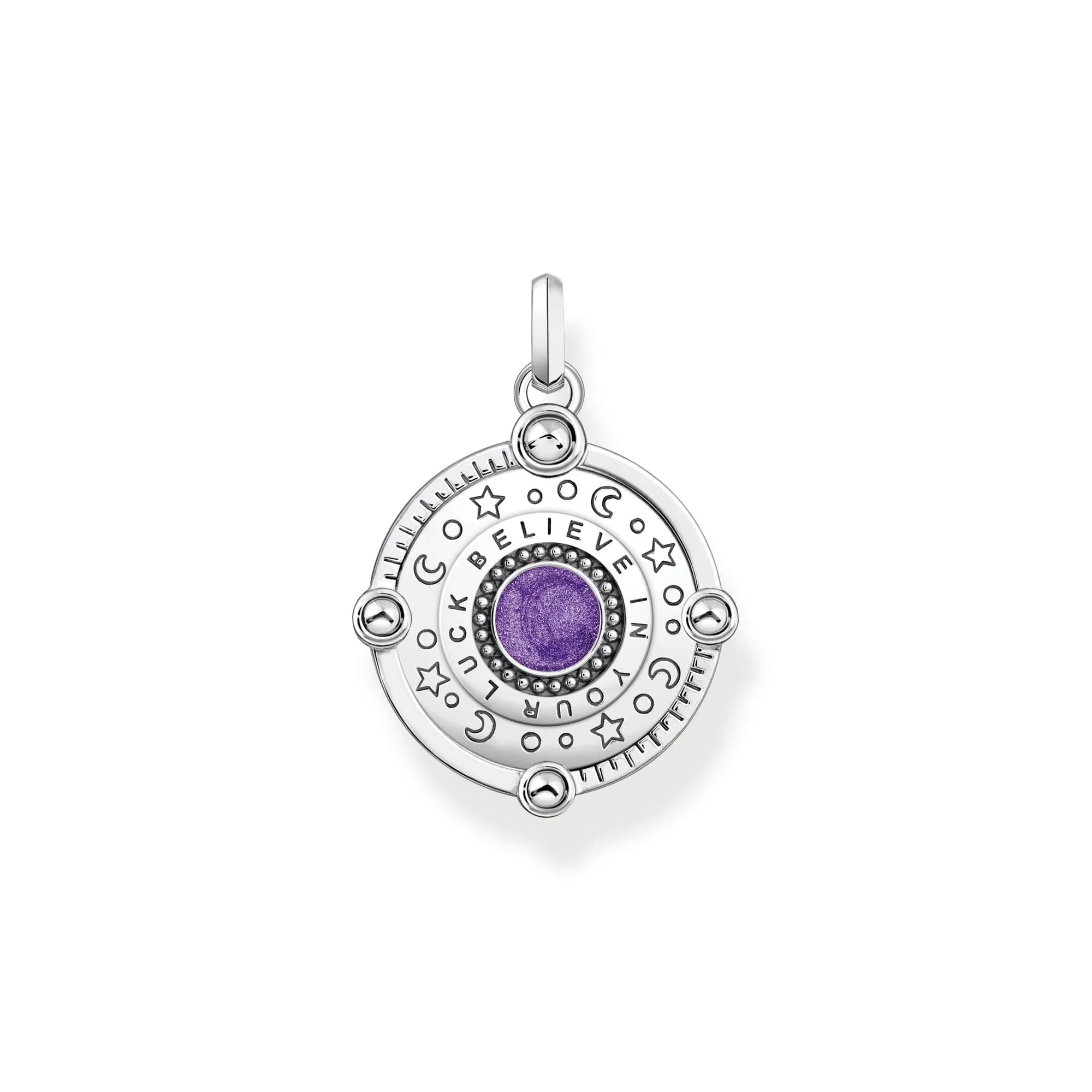 THOMAS SABO Silver Cosmic Eye Pendant with Colourful Stones