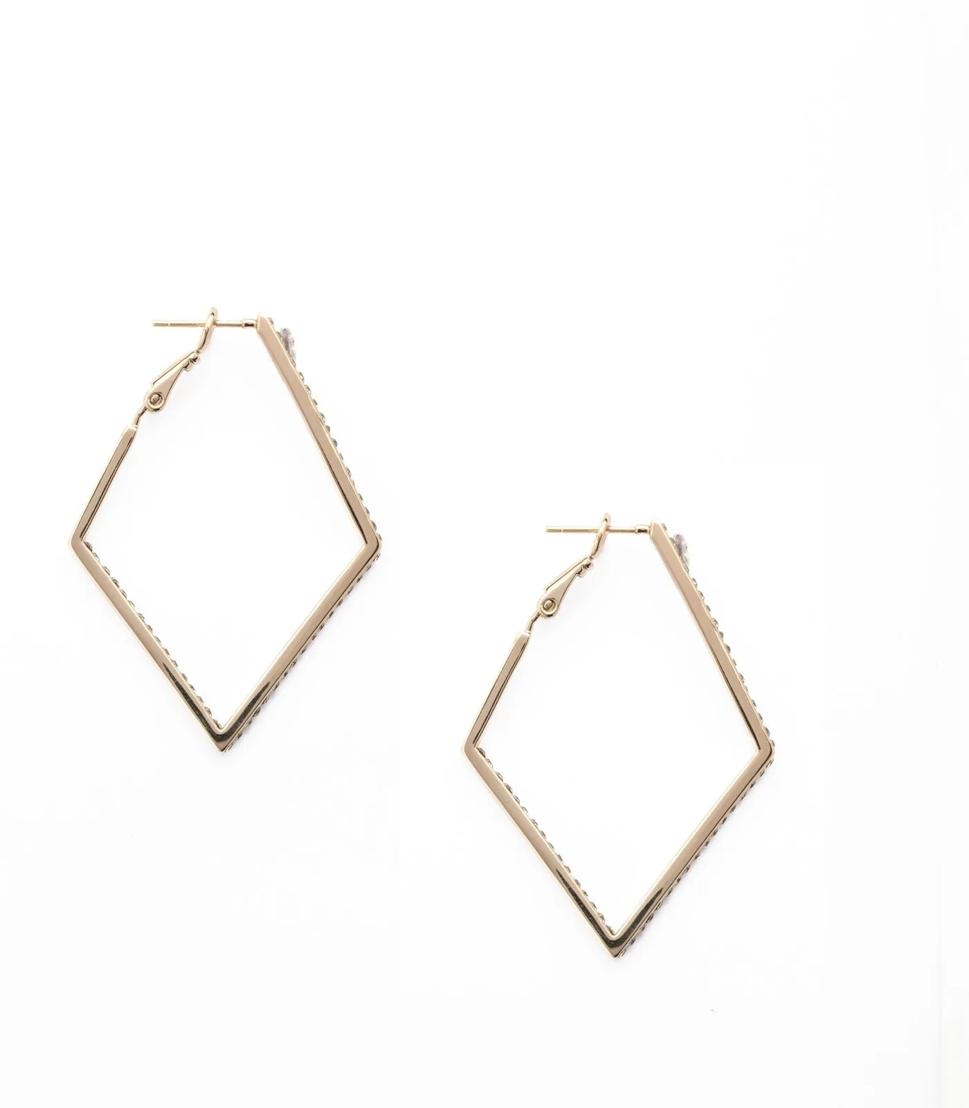 Trendy Diamond Shape Earrings (Brass)