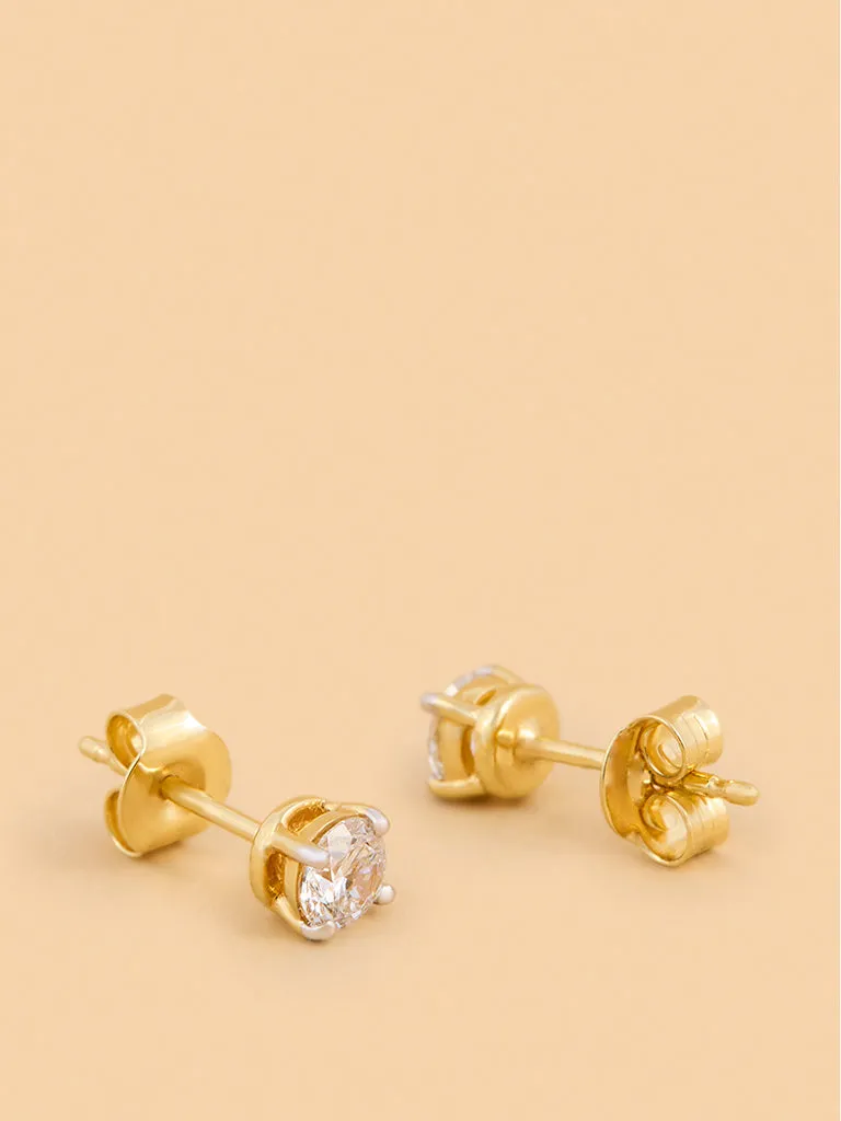 Westside X Pome Brilliant Solitaire Lab Diamond Earrings