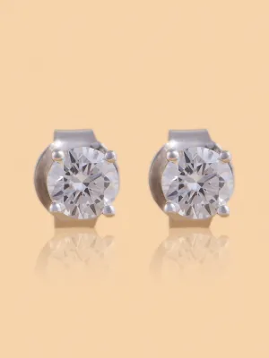 Westside X Pome Classic Round Solitaire Lab Diamond Earrings