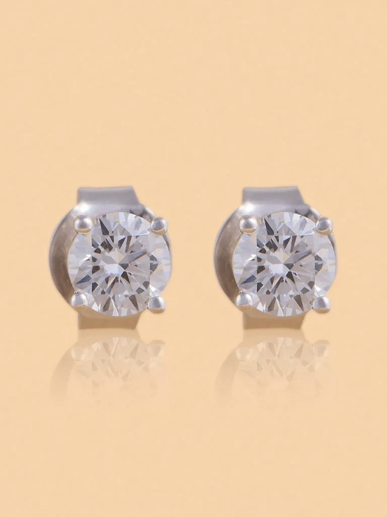 Westside X Pome Classic Round Solitaire Lab Diamond Earrings